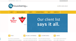 Desktop Screenshot of focuscleaning.ca